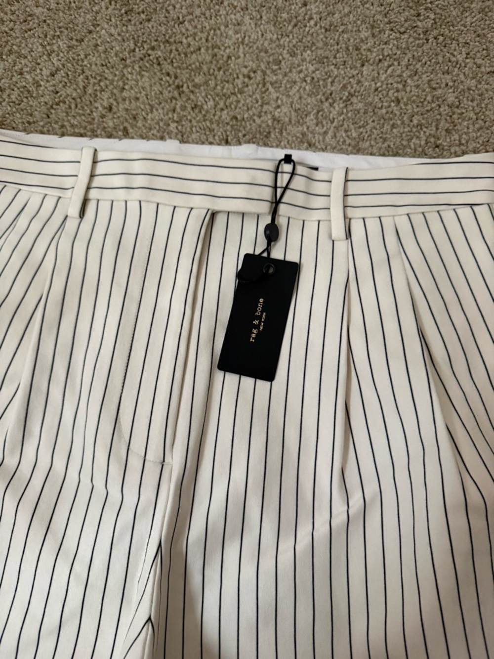 NWT Rag and Bone Marianna Ponte Stripe Pants Size M - Picture 3 of 5
